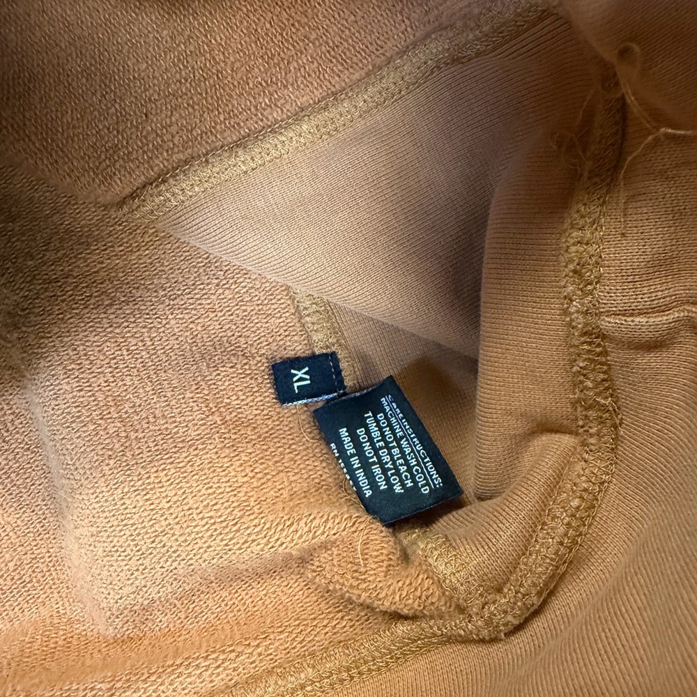 CHNGE orange Hoodie with White Text - Picture 6 of 10